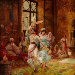 Harem Interior with Dancing Women